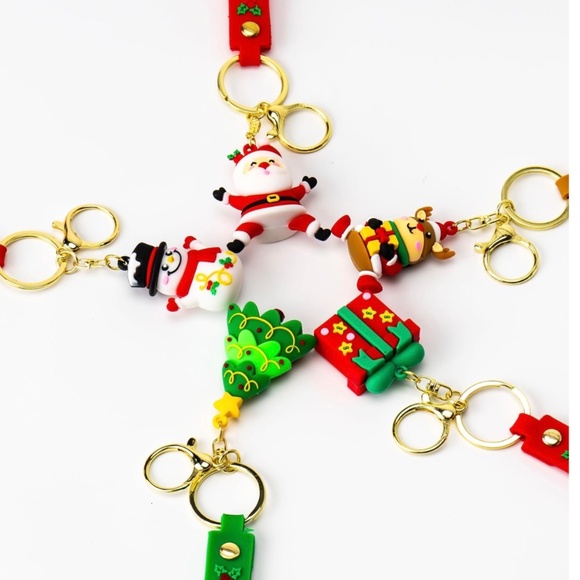 Merry Christmas Bag Charm Key Chains🎄Christmas Pen🎄STOCKING STUFFER🎄PICK ONE - Picture 6 of 12